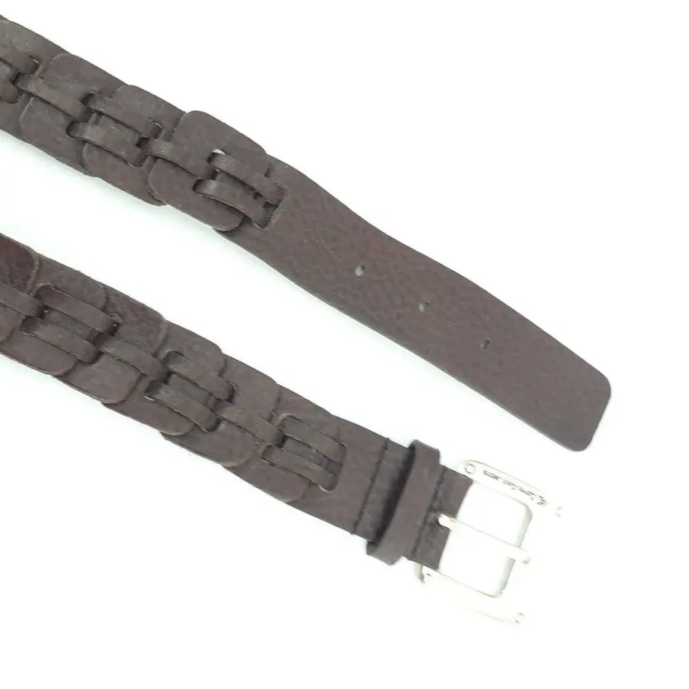 CK Calvin Klein Jeans Chain Link Brown Maroon Size Small